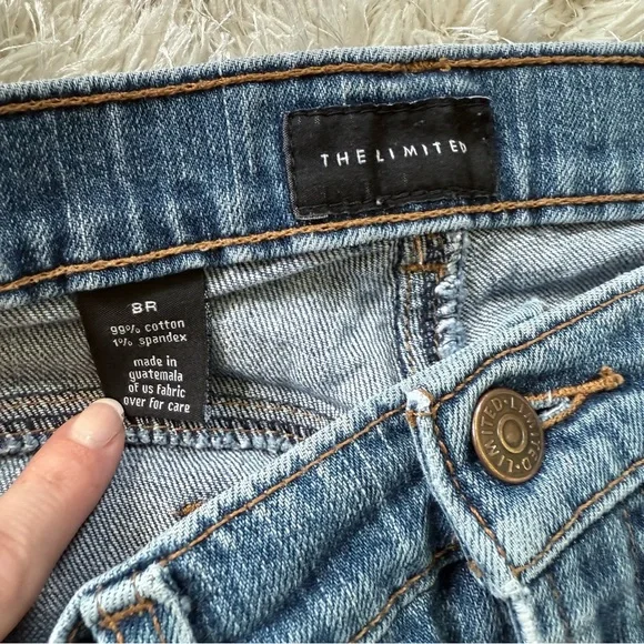 The Limited Midrise Bootcut Flared Jeans Size 8R Distressed Medium Wash - Picture 5 of 11